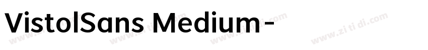 VistolSans Medium字体转换